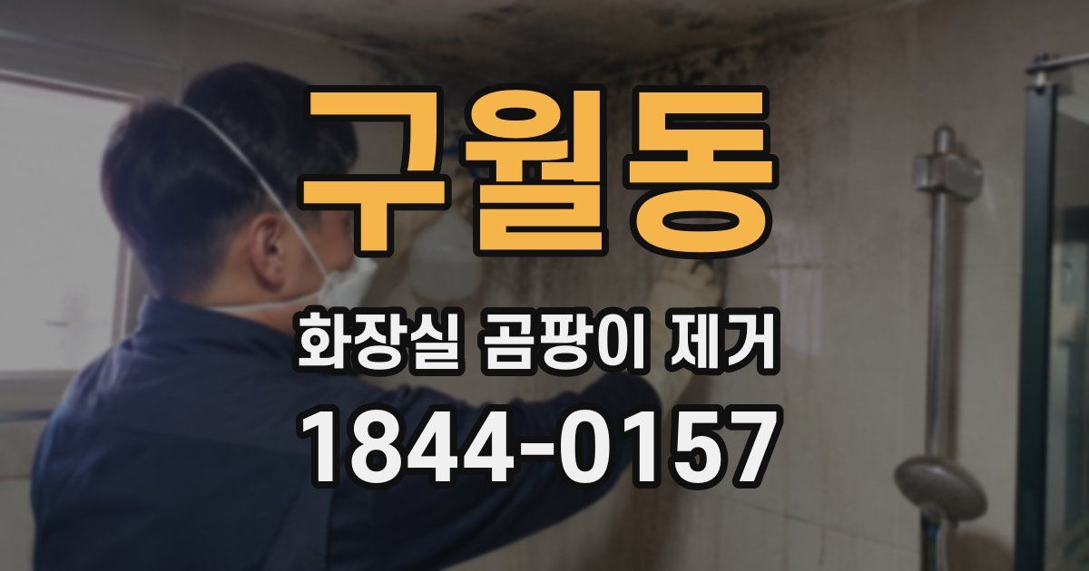 구월동 화장실 곰팡이 제거