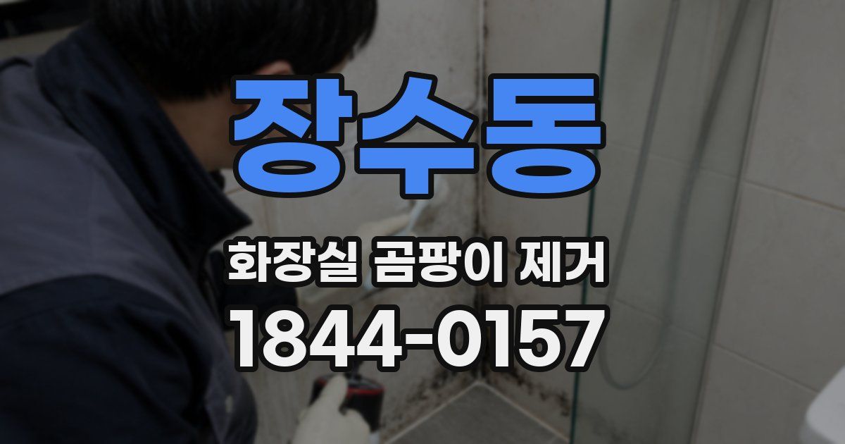 장수동 화장실 곰팡이 제거