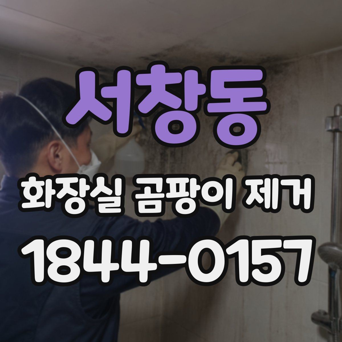 서창동 화장실 곰팡이 제거 천장과 벽면 곰팡이 동시 제거 시 순서