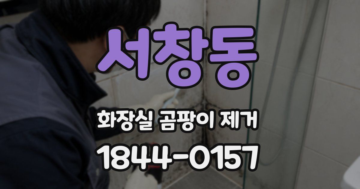 서창동 화장실 곰팡이 제거