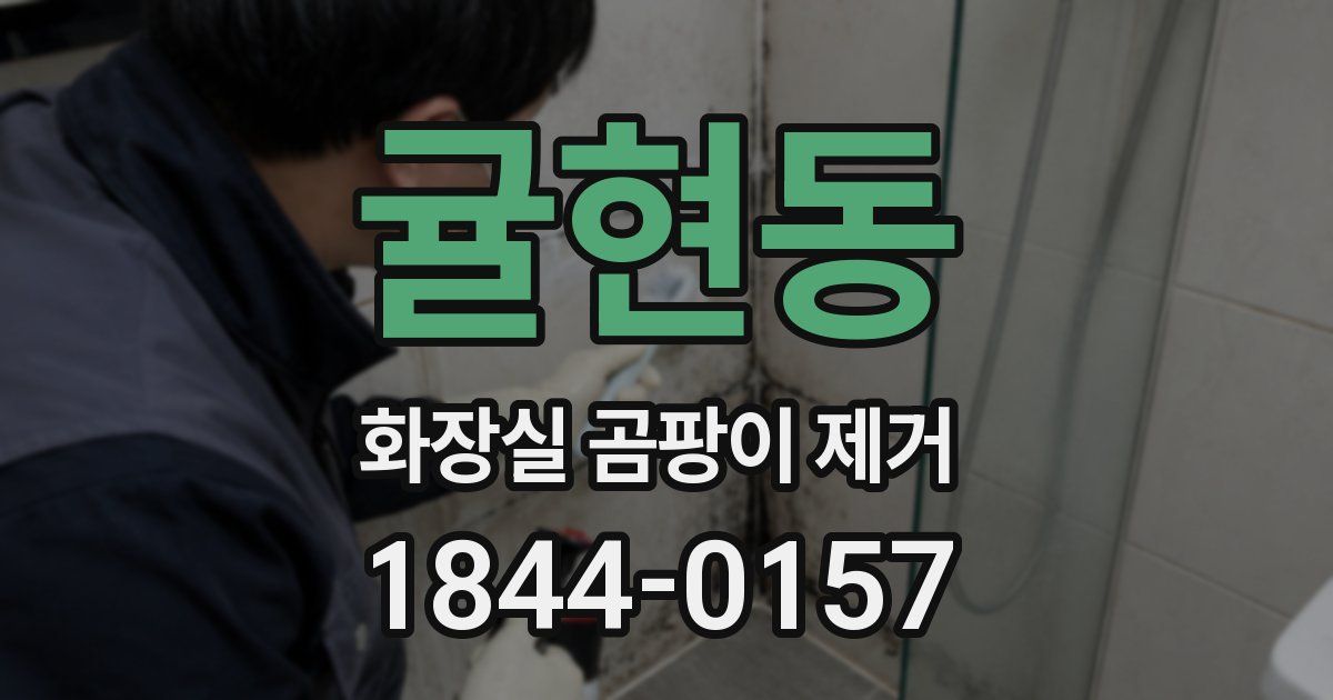 귤현동 화장실 곰팡이 제거