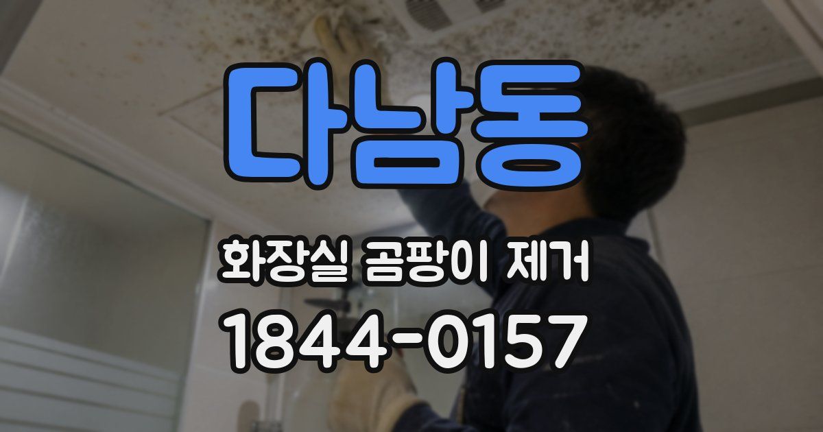 다남동 화장실 곰팡이 제거