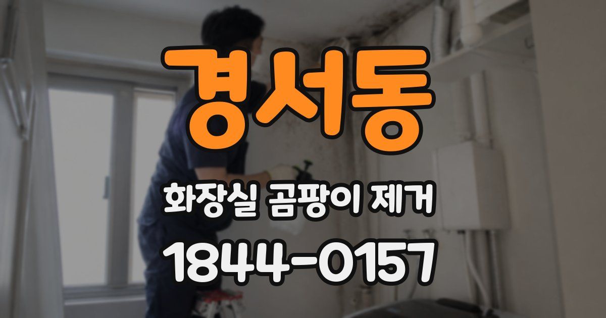 경서동 화장실 곰팡이 제거