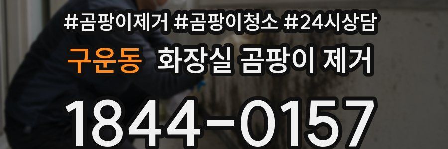 구운동 화장실 곰팡이 제거