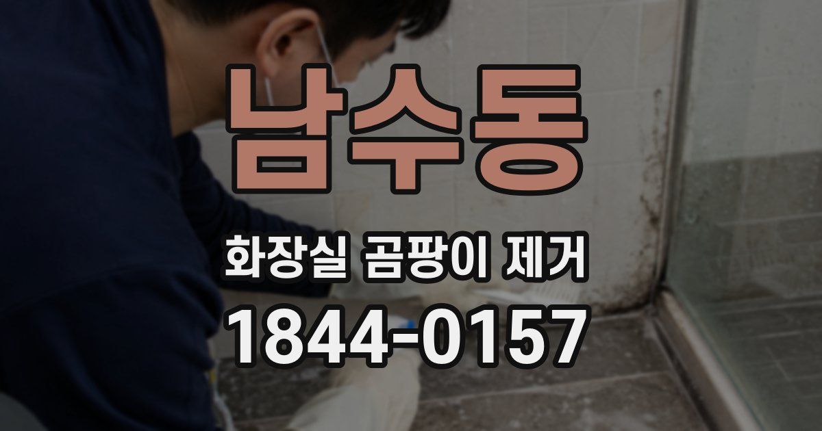 남수동 화장실 곰팡이 제거