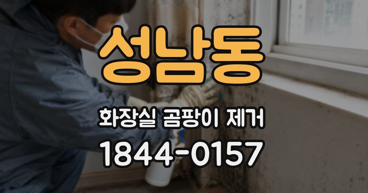 성남동 화장실 곰팡이 제거