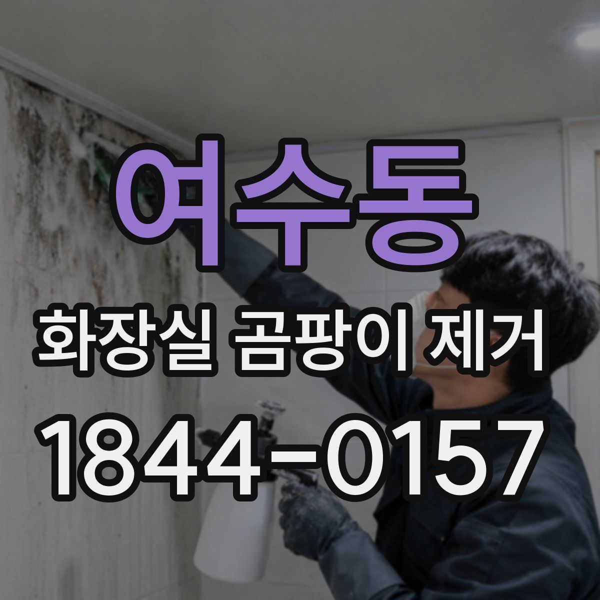 여수동 화장실 곰팡이 제거