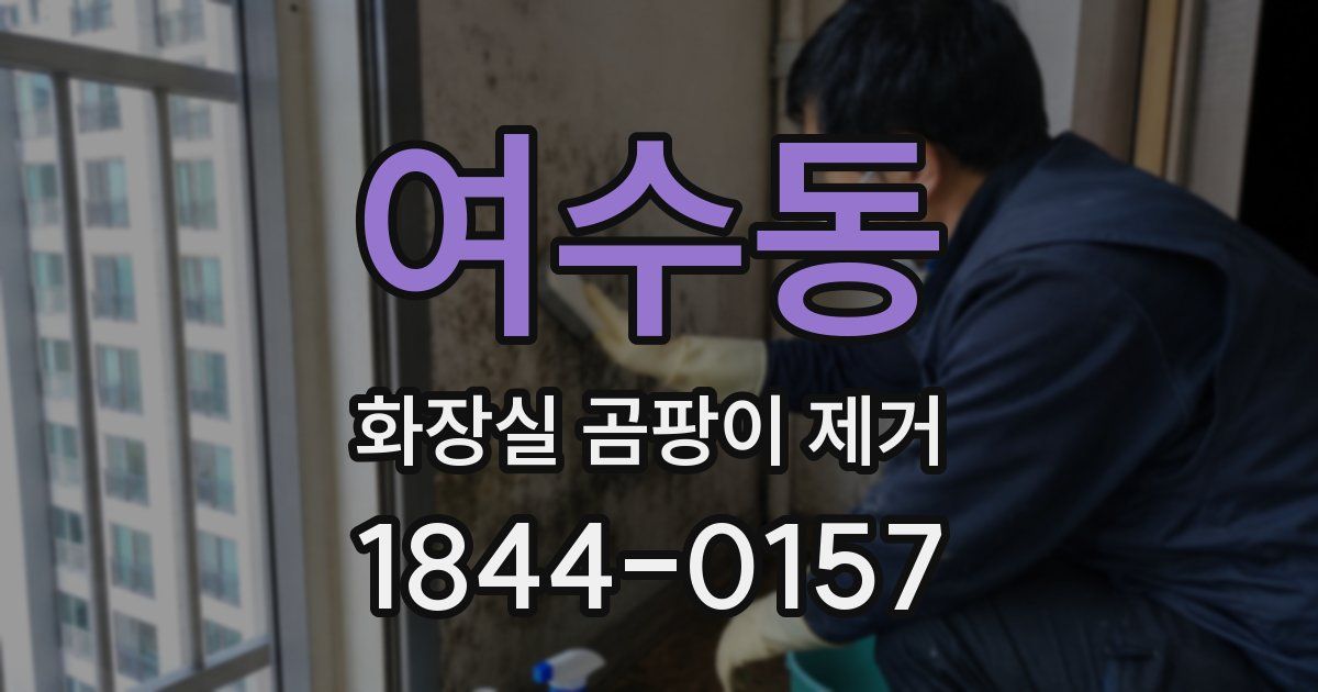 여수동 화장실 곰팡이 제거