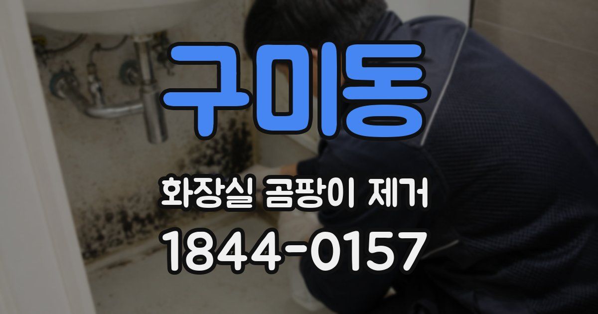 구미동 화장실 곰팡이 제거
