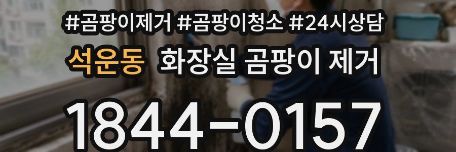 석운동 화장실 곰팡이 제거