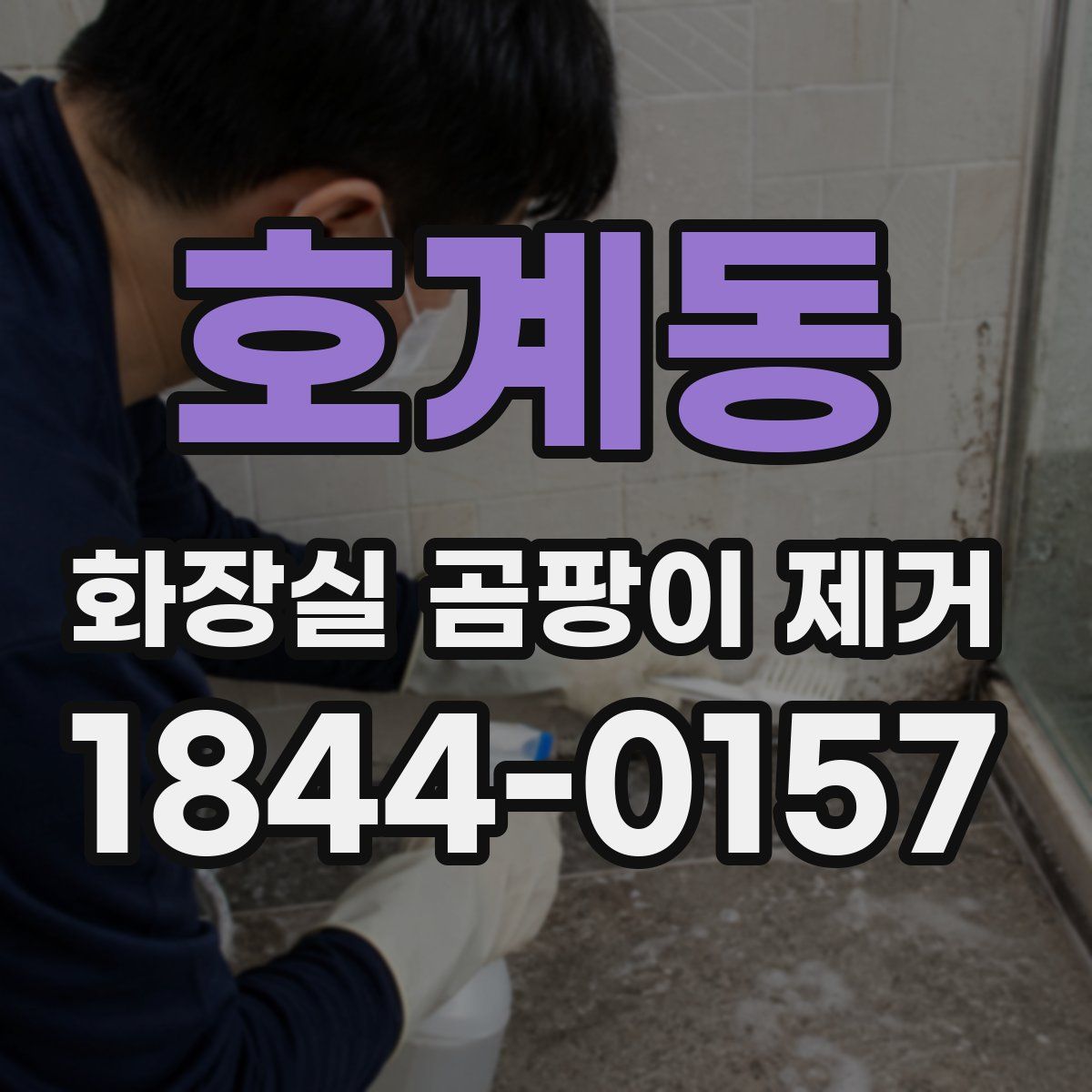 호계동 화장실 곰팡이 제거