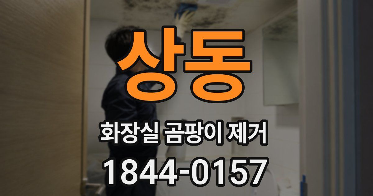 상동 화장실 곰팡이 제거