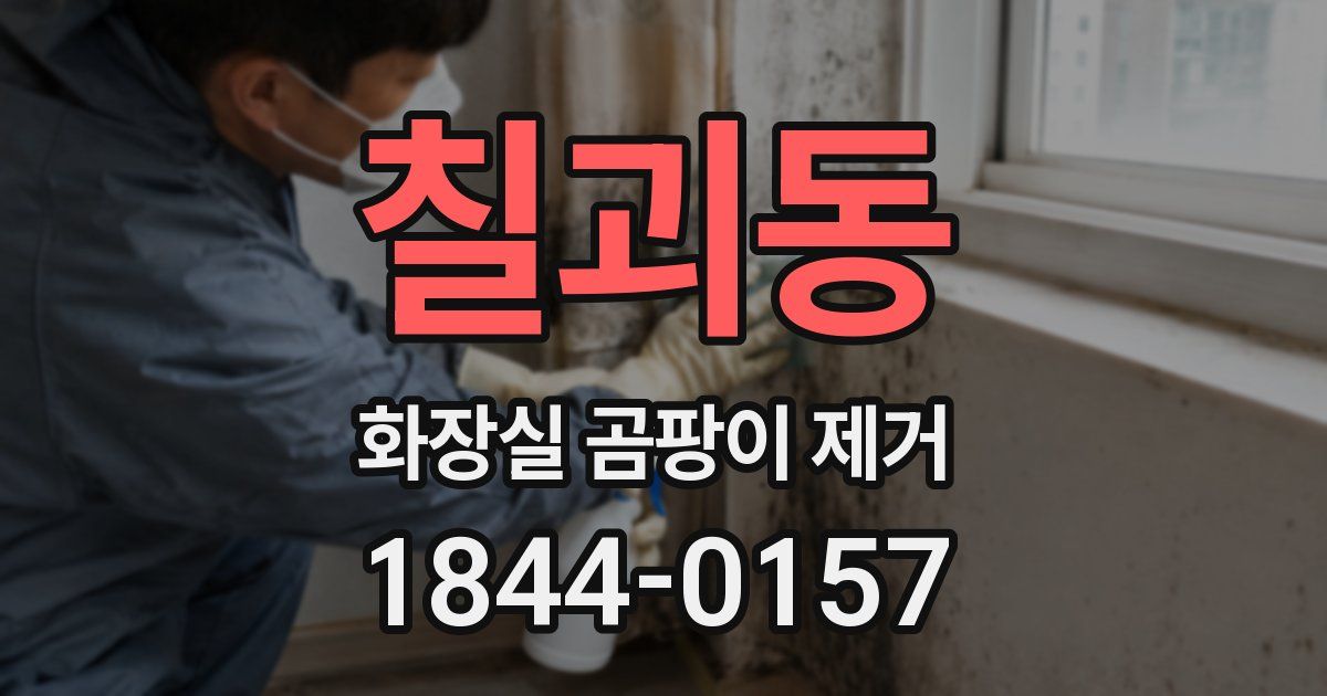 칠괴동 화장실 곰팡이 제거