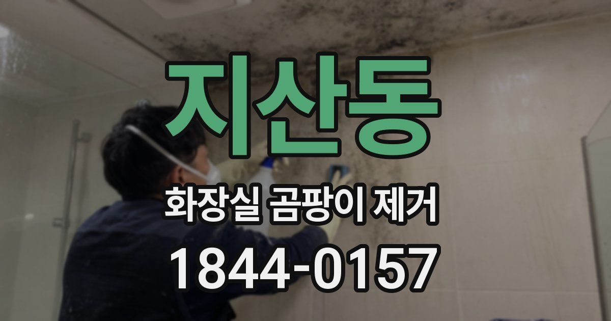 지산동 화장실 곰팡이 제거
