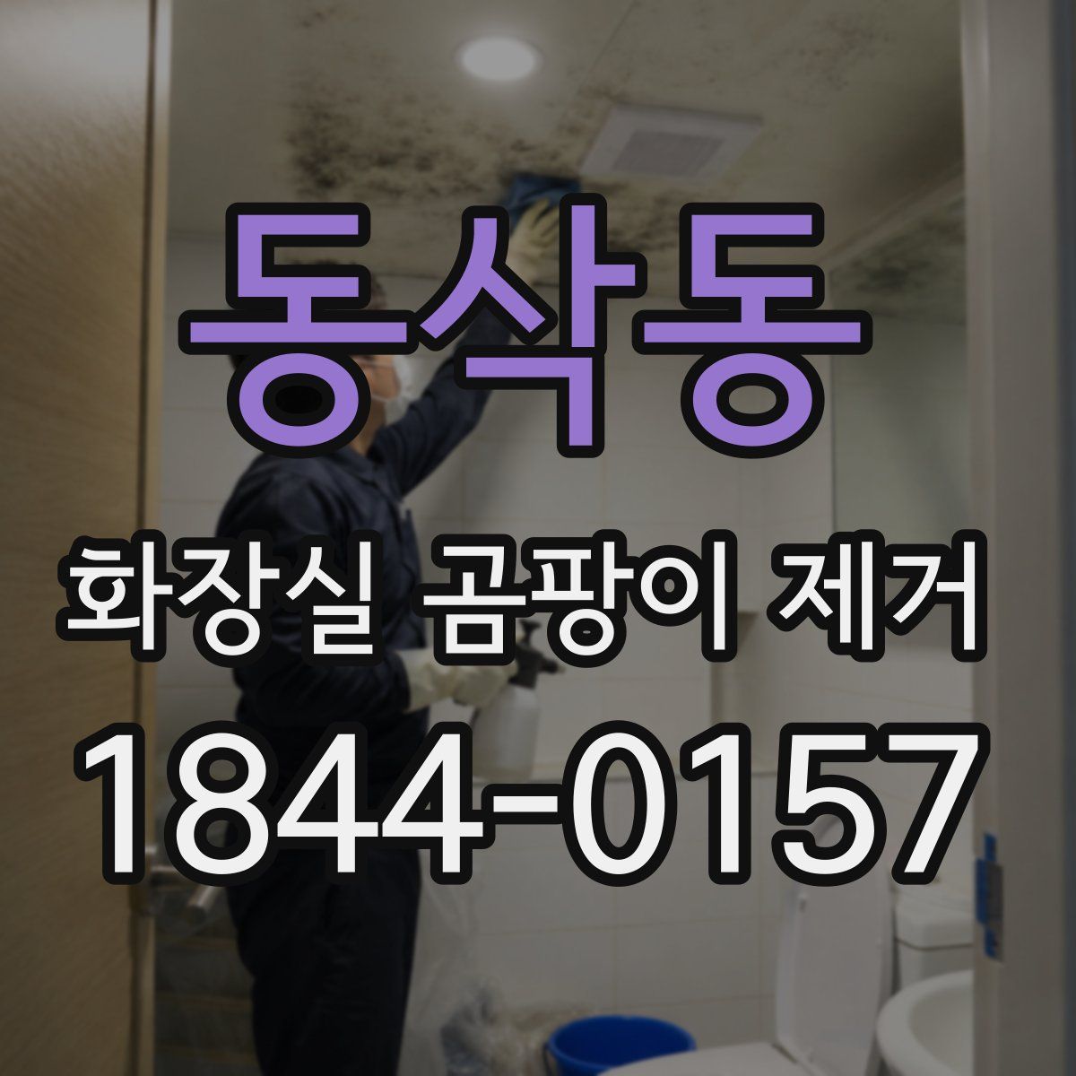 동삭동 화장실 곰팡이 제거
