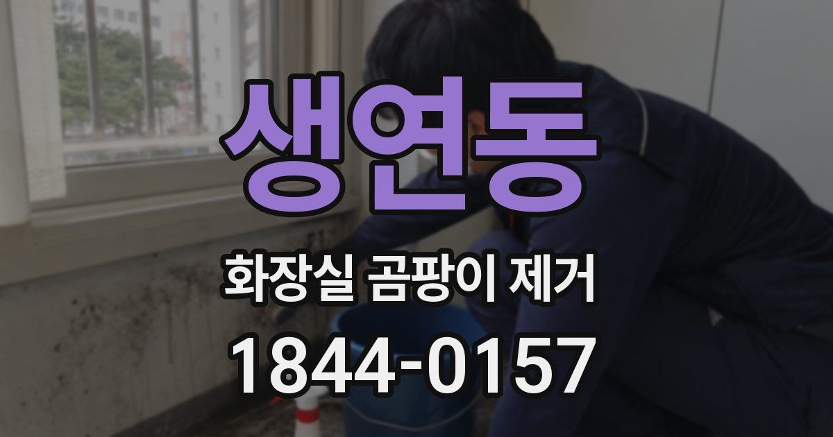 생연동 화장실 곰팡이 제거