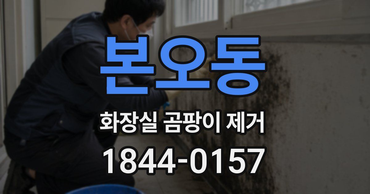 본오동 화장실 곰팡이 제거