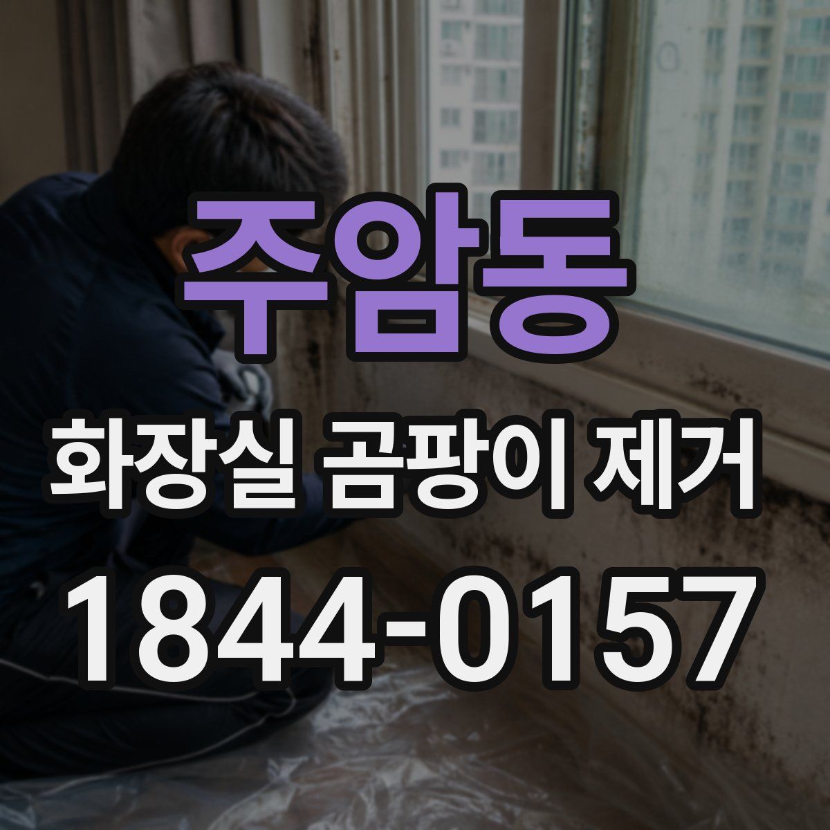 주암동 화장실 곰팡이 제거