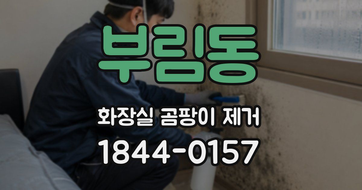 부림동 화장실 곰팡이 제거