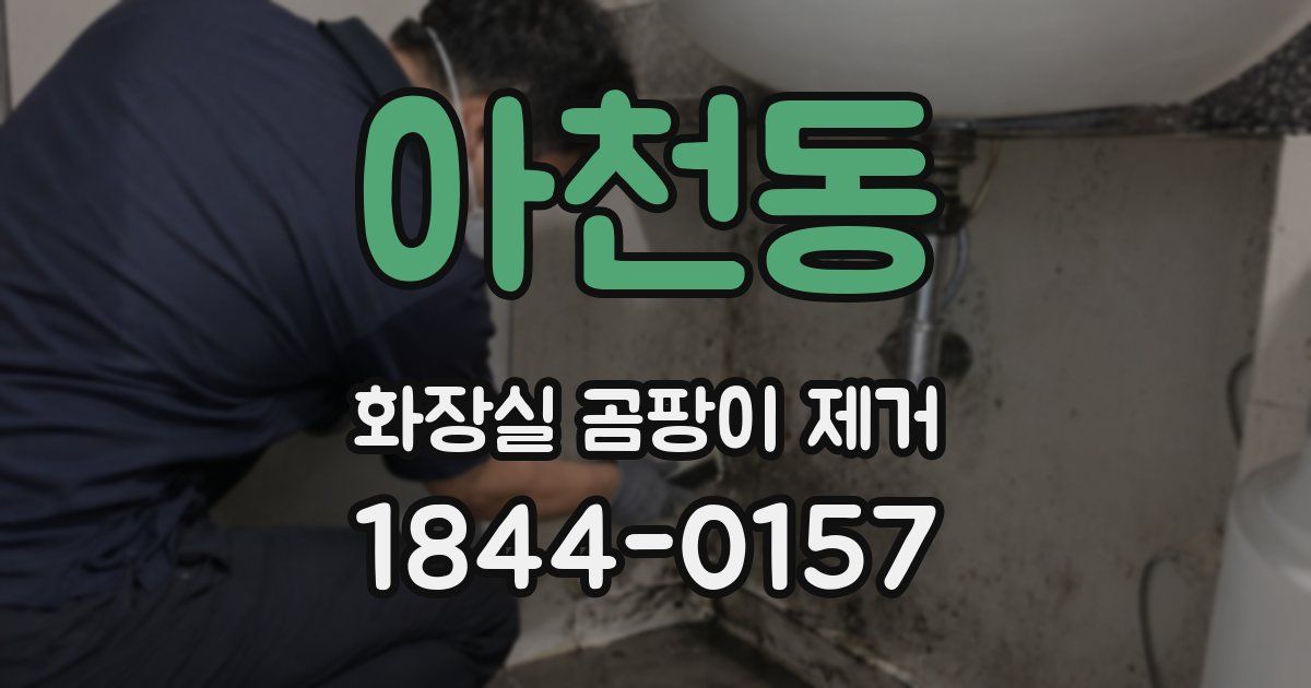 아천동 화장실 곰팡이 제거