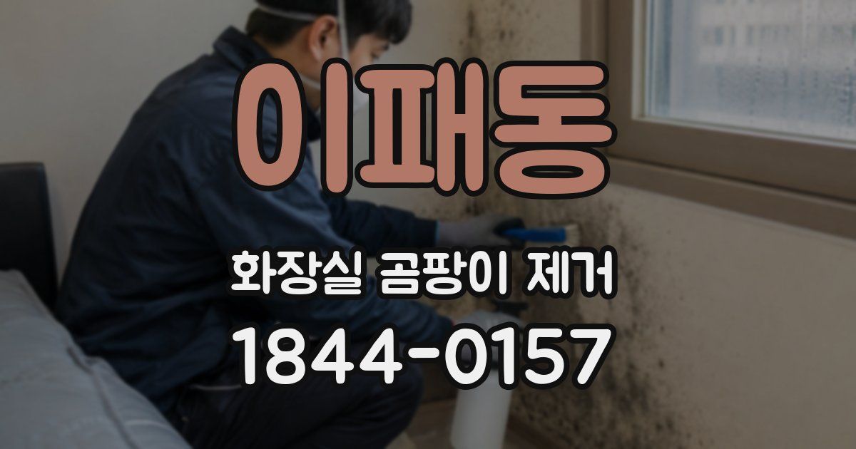 이패동 화장실 곰팡이 제거
