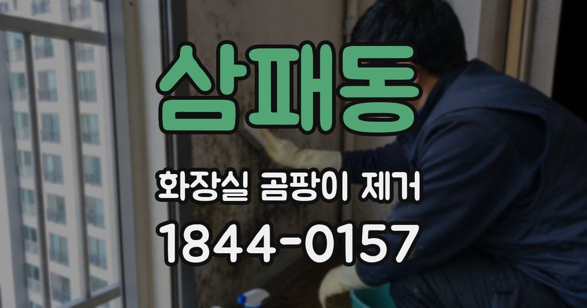 삼패동 화장실 곰팡이 제거