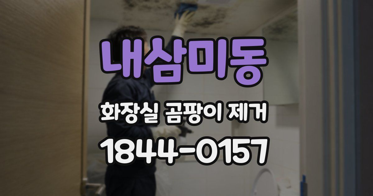 내삼미동 화장실 곰팡이 제거
