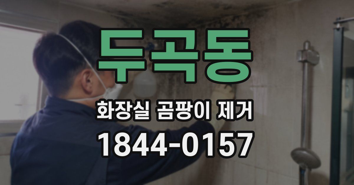 두곡동 화장실 곰팡이 제거