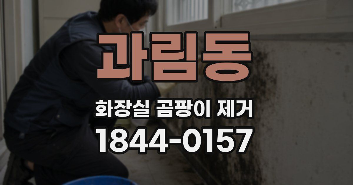 과림동 화장실 곰팡이 제거