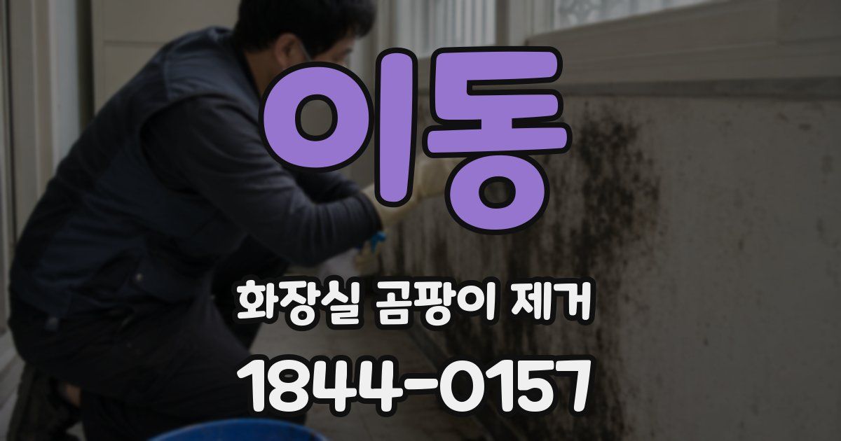 이동 화장실 곰팡이 제거