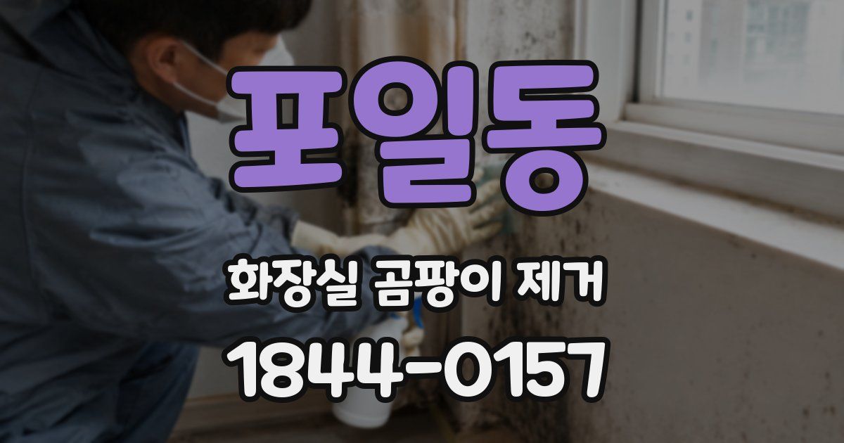 포일동 화장실 곰팡이 제거