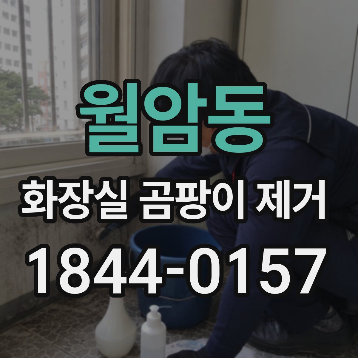 월암동 화장실 곰팡이 제거