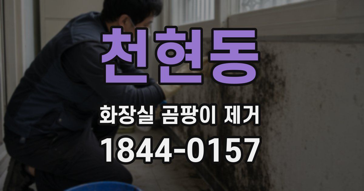 천현동 화장실 곰팡이 제거