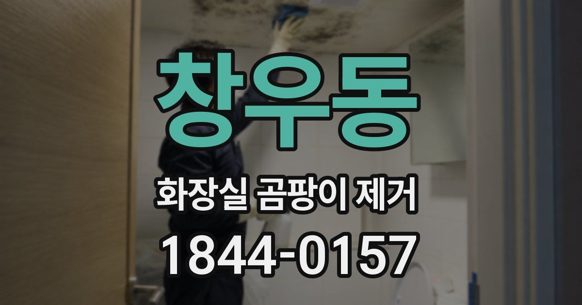 창우동 화장실 곰팡이 제거