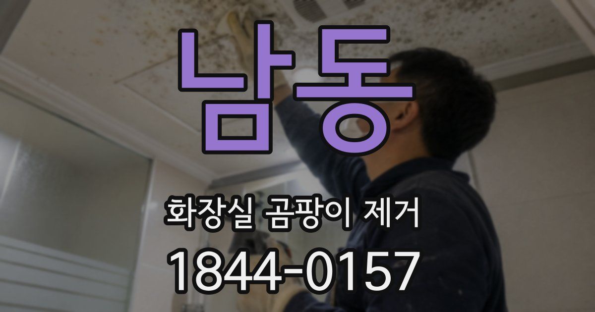 남동 화장실 곰팡이 제거