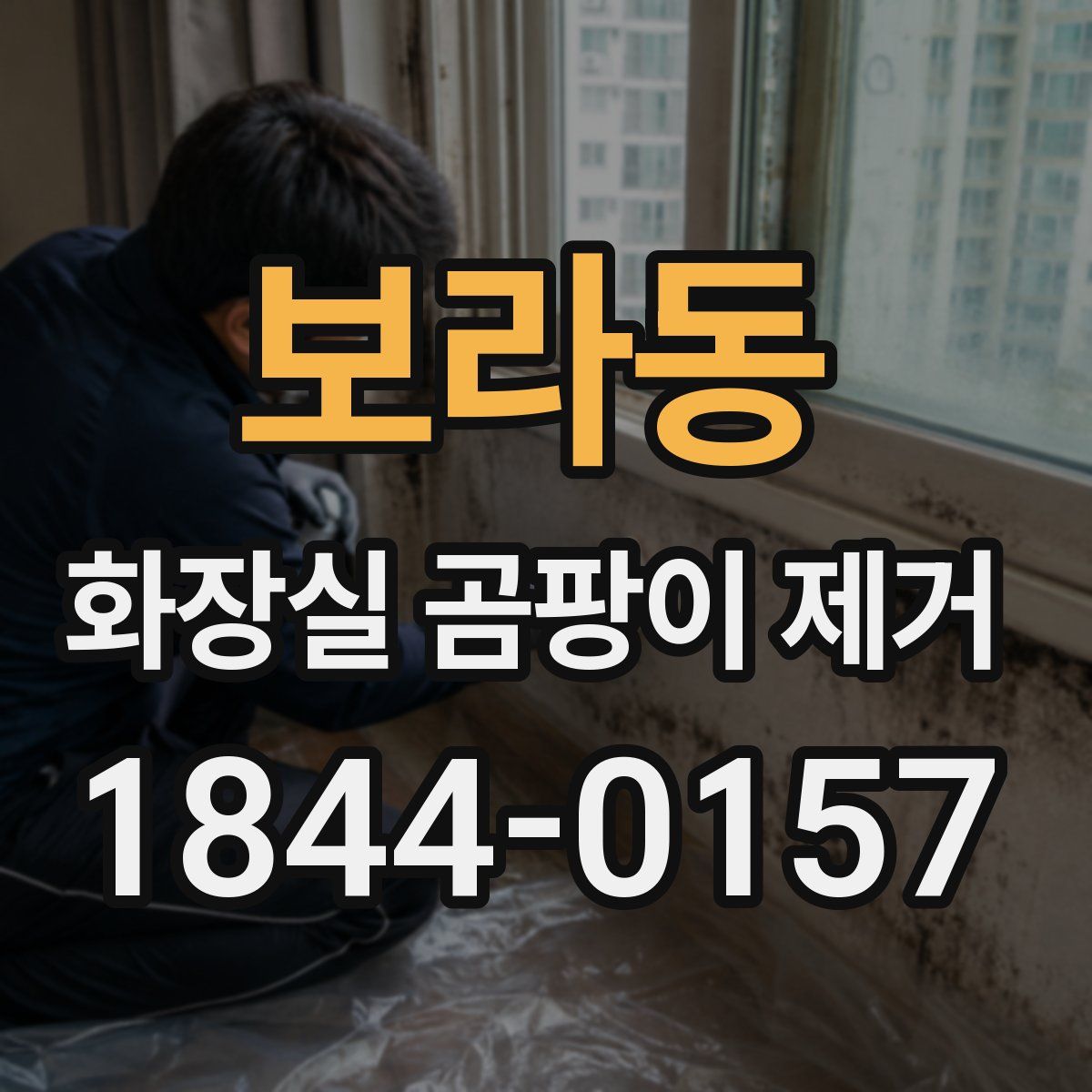 보라동 화장실 곰팡이 제거
