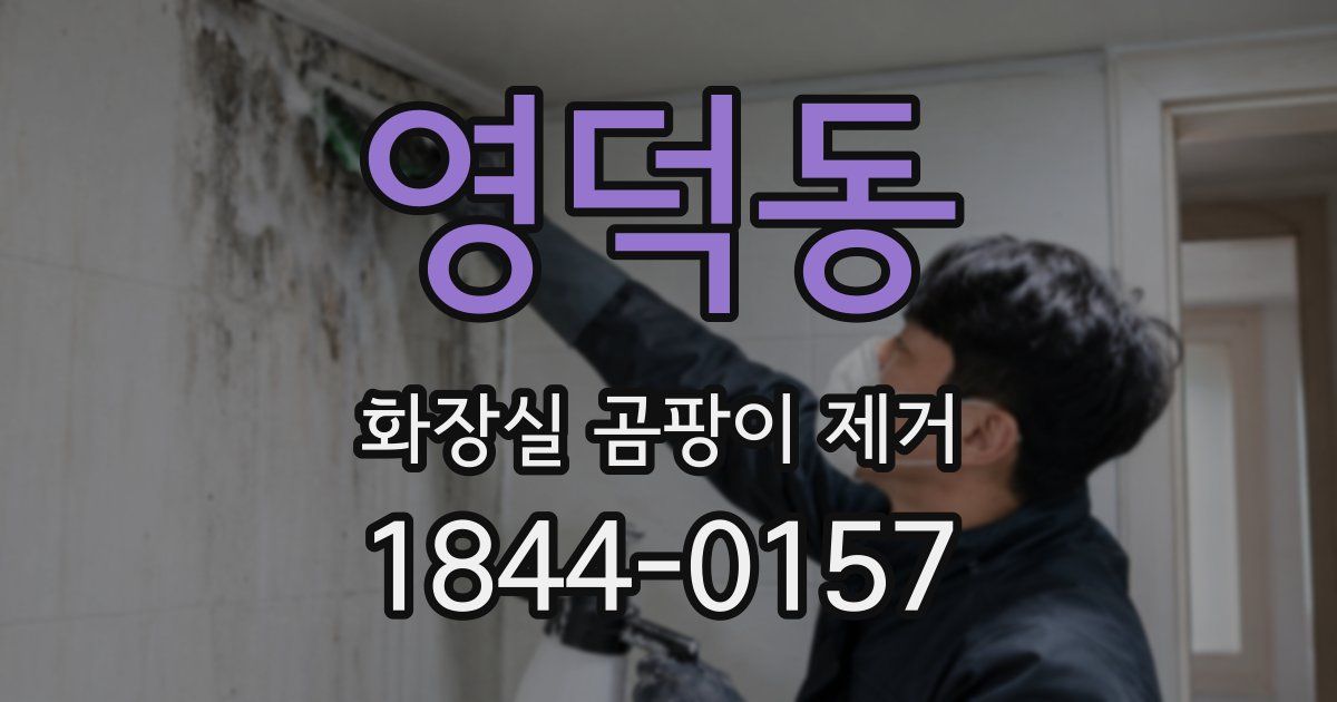 영덕동 화장실 곰팡이 제거