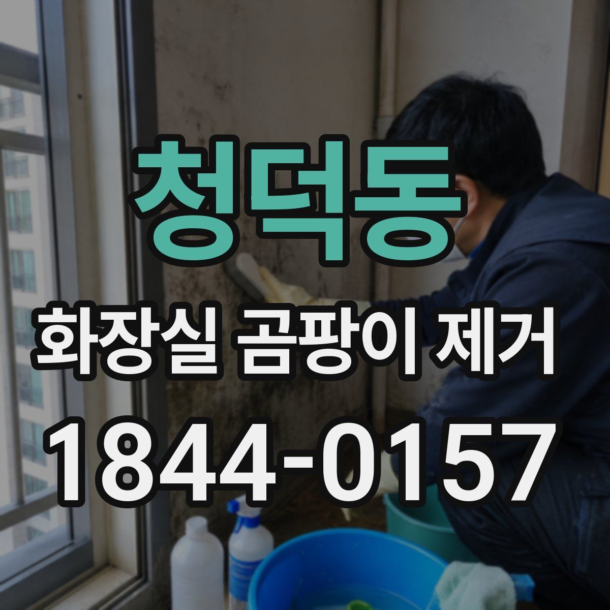청덕동 화장실 곰팡이 제거