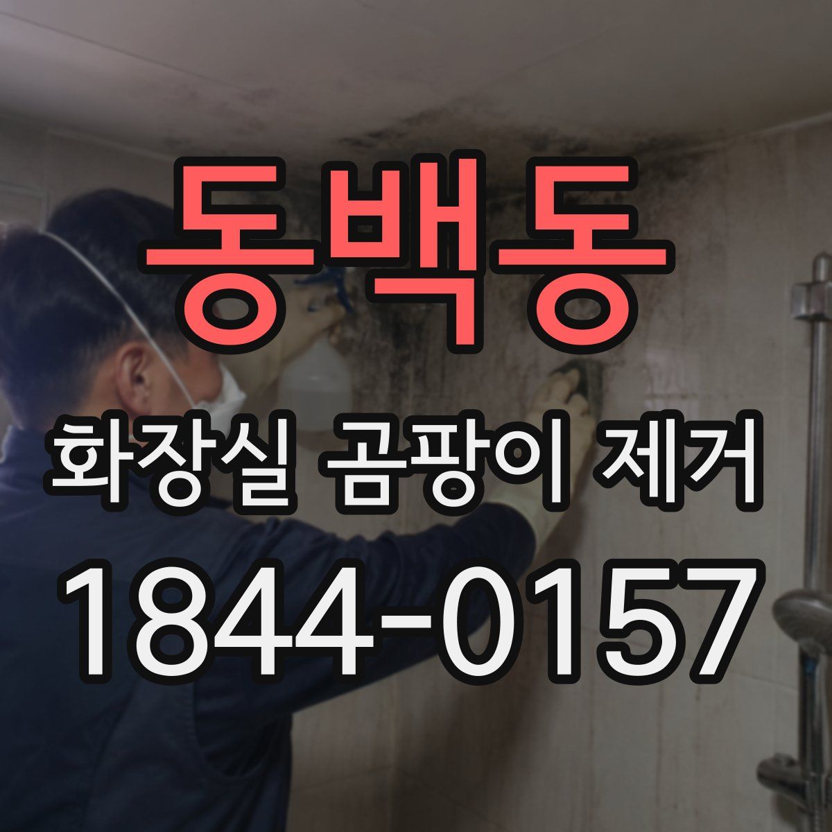 동백동 화장실 곰팡이 제거