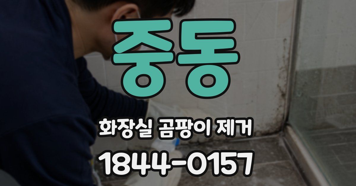 중동 화장실 곰팡이 제거