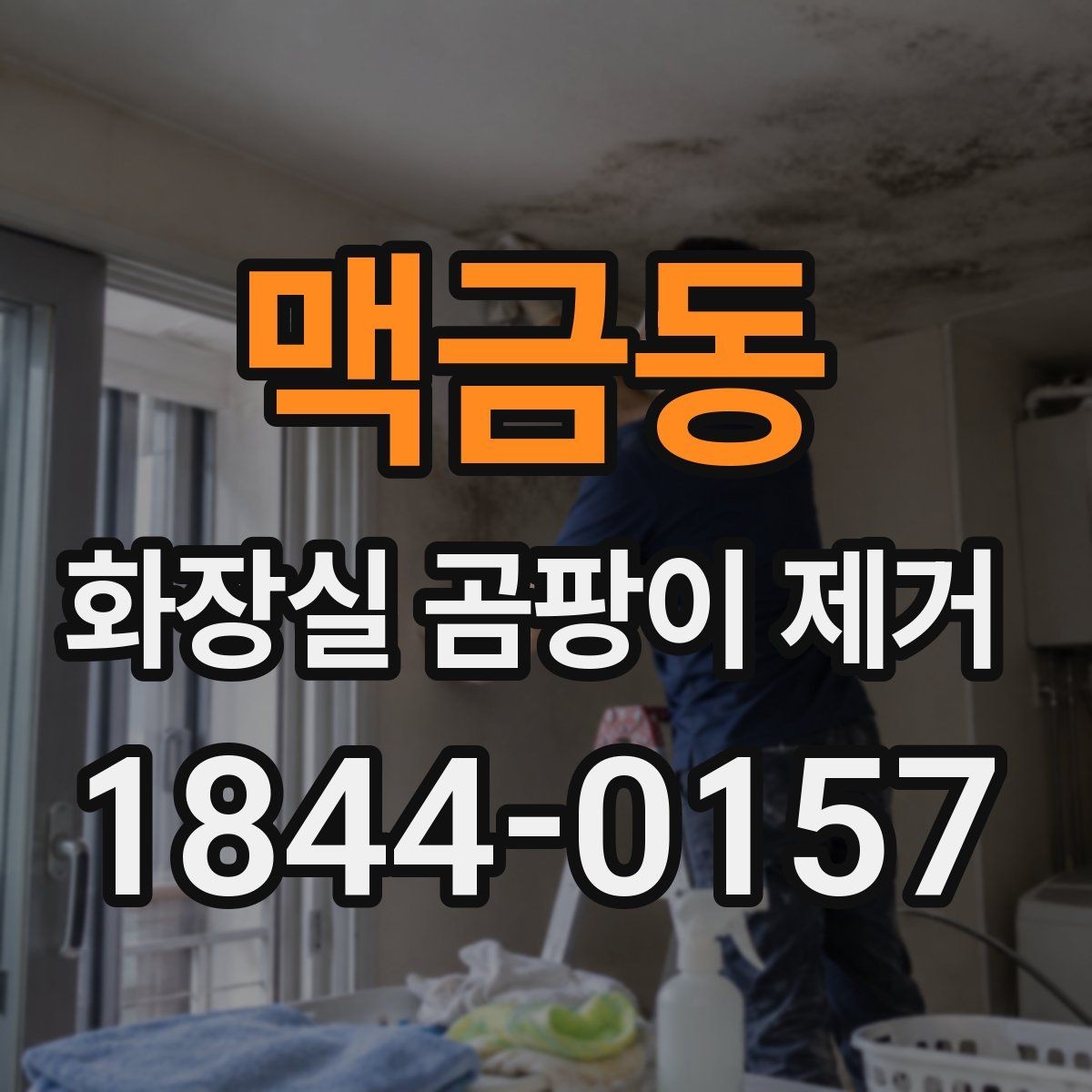 맥금동 화장실 곰팡이 제거 뒤 타일 틈새 누수 여부 확인하기