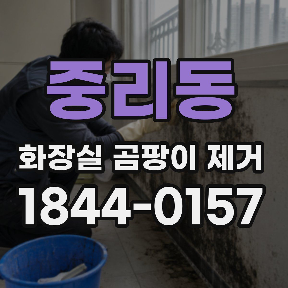 중리동 화장실 곰팡이 제거