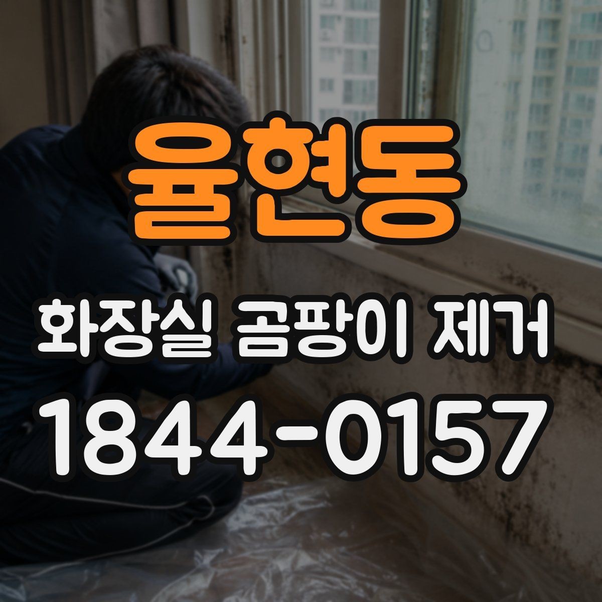 율현동 화장실 곰팡이 제거 세정 후 하얗게 남는 자국 구분하기