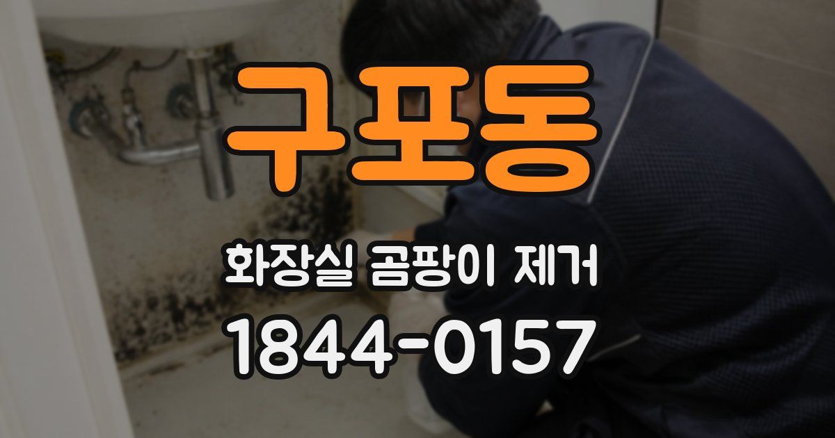 구포동 화장실 곰팡이 제거