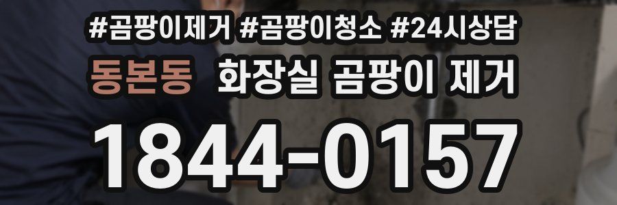 동본동 화장실 곰팡이 제거