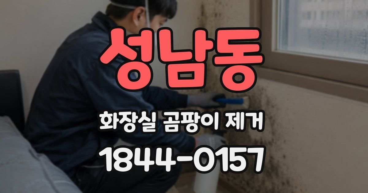 성남동 화장실 곰팡이 제거