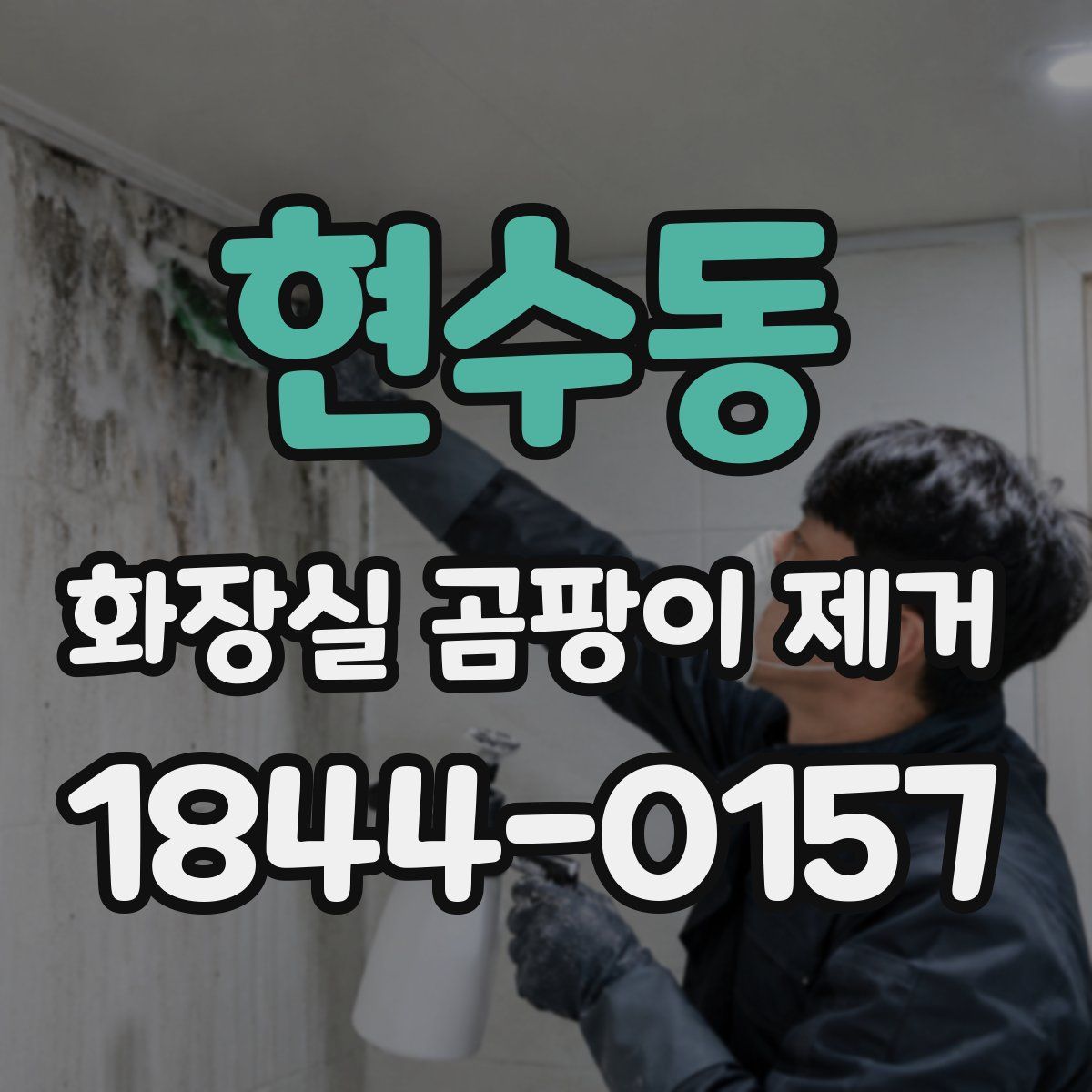 현수동 화장실 곰팡이 제거