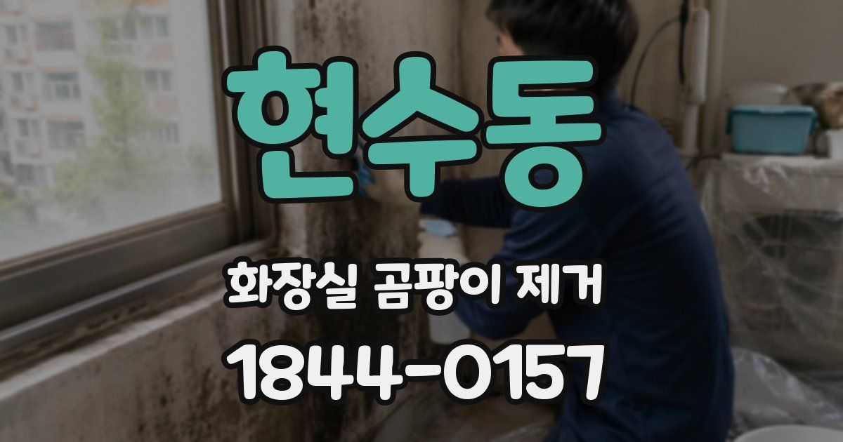 현수동 화장실 곰팡이 제거
