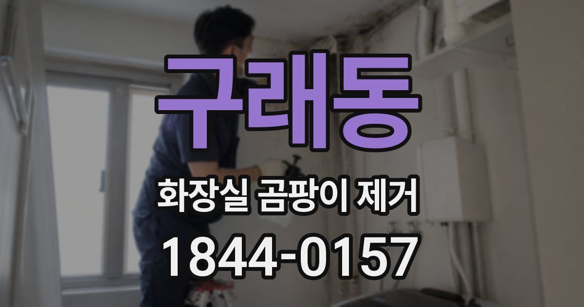 구래동 화장실 곰팡이 제거
