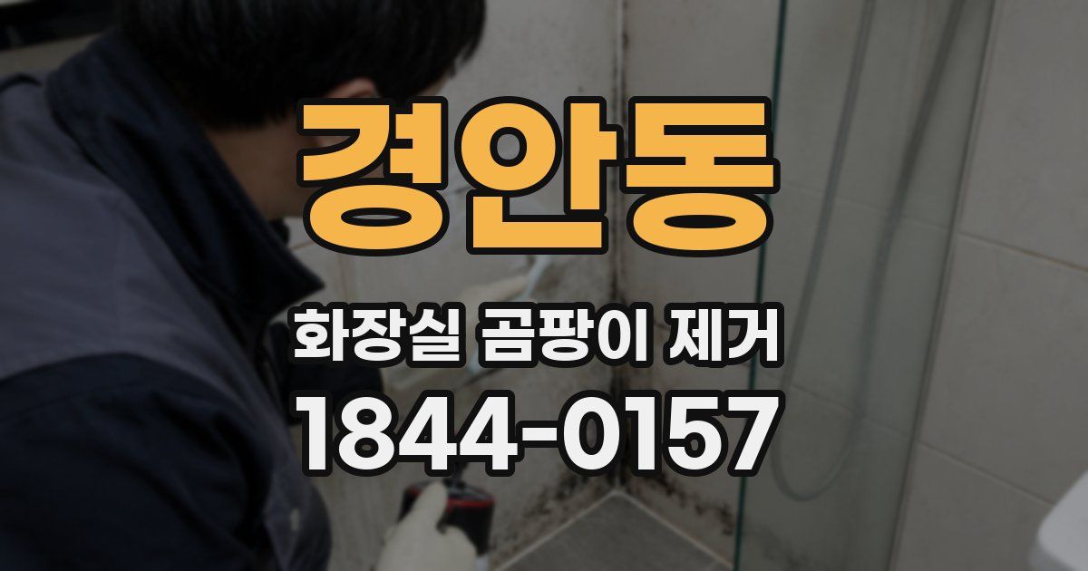 경안동 화장실 곰팡이 제거